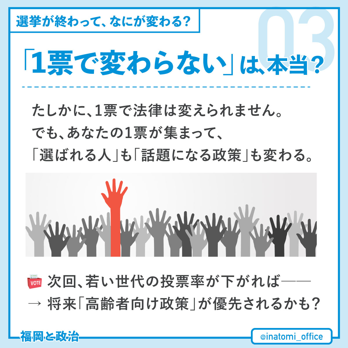 一票で変わらないは本当？
